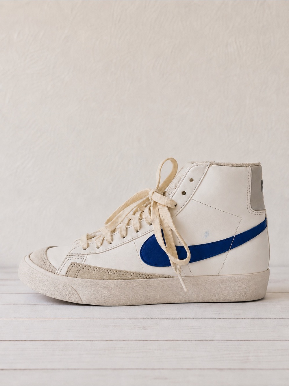 Nike Blazer Mid ‘77 Vintage Sail Game Royal White Leather Retro Classic Sneakers